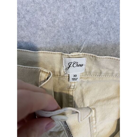 J crew slim wide leg pants womens 30 khaki brown trouser cropped - Picture 8 of 10